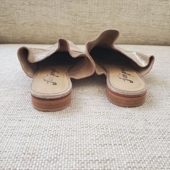Free People Sienna Ruffle Mules Sz 7.5 - Picture 10 of 15